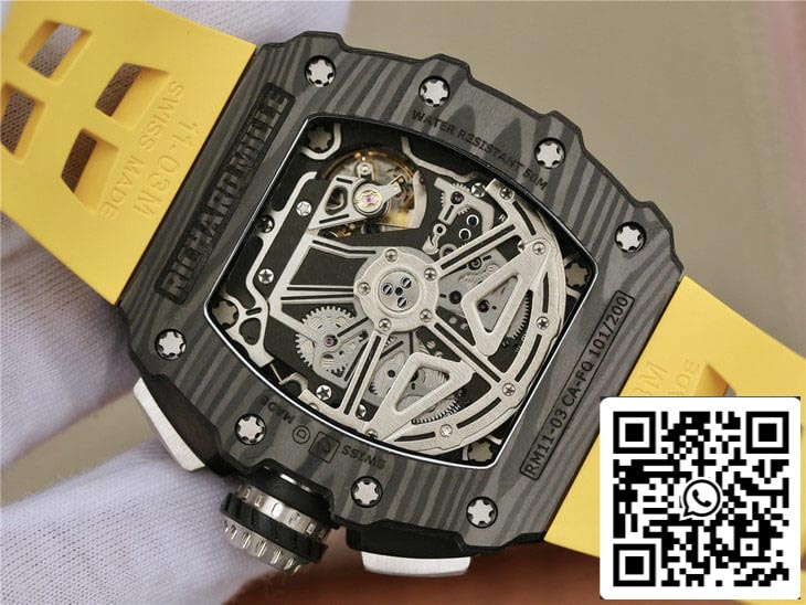 Richard Mille RM11-03 1:1 Mejor Edición KV Factory Fibra de Carbono