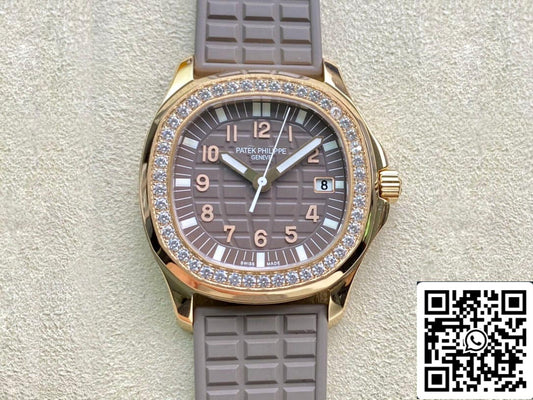 Patek Philippe Aquanaut 5067A Movimiento de cuarzo 1:1 Mejor edición PPF Caja de fábrica en oro rosa