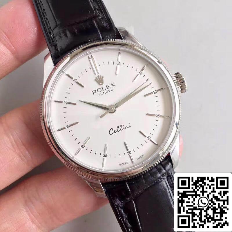 Rolex Cellini 50509 MKS Factory 1:1 Mejor Edición Suizo ETA3132 Esfera Blanca