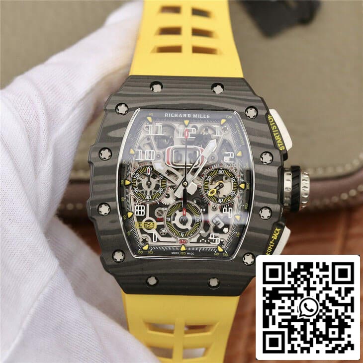 Richard Mille RM11-03 1:1 Mejor Edición KV Factory Fibra de Carbono