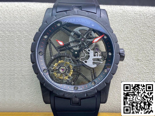 Roger Dubuis Excalibur DBEX0577 1:1 Mejor Edición BBR Factory Tourbillon Esfera Esqueleto