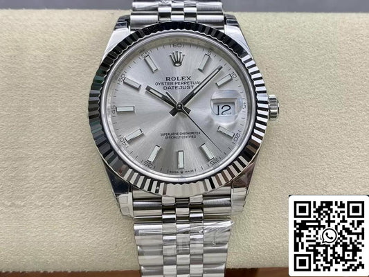 Rolex Datejust M126334-0004 1:1 Mejor edición VS esfera plateada de fábrica