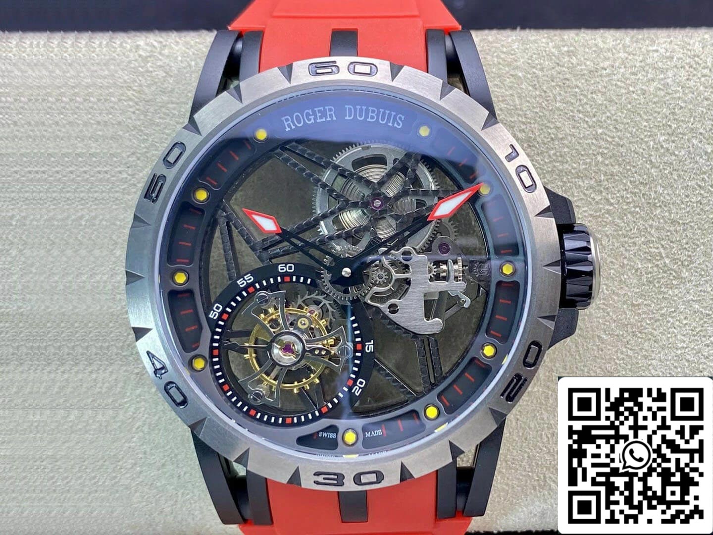 Roger Dubuis Excalibur RDDBEX0549 1:1 Mejor Edición BBR Factory Tourbillon Esfera Esqueleto