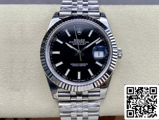 Rolex Datejust M126334-0018 1:1 Best Edition VS quadrante nero di fabbrica