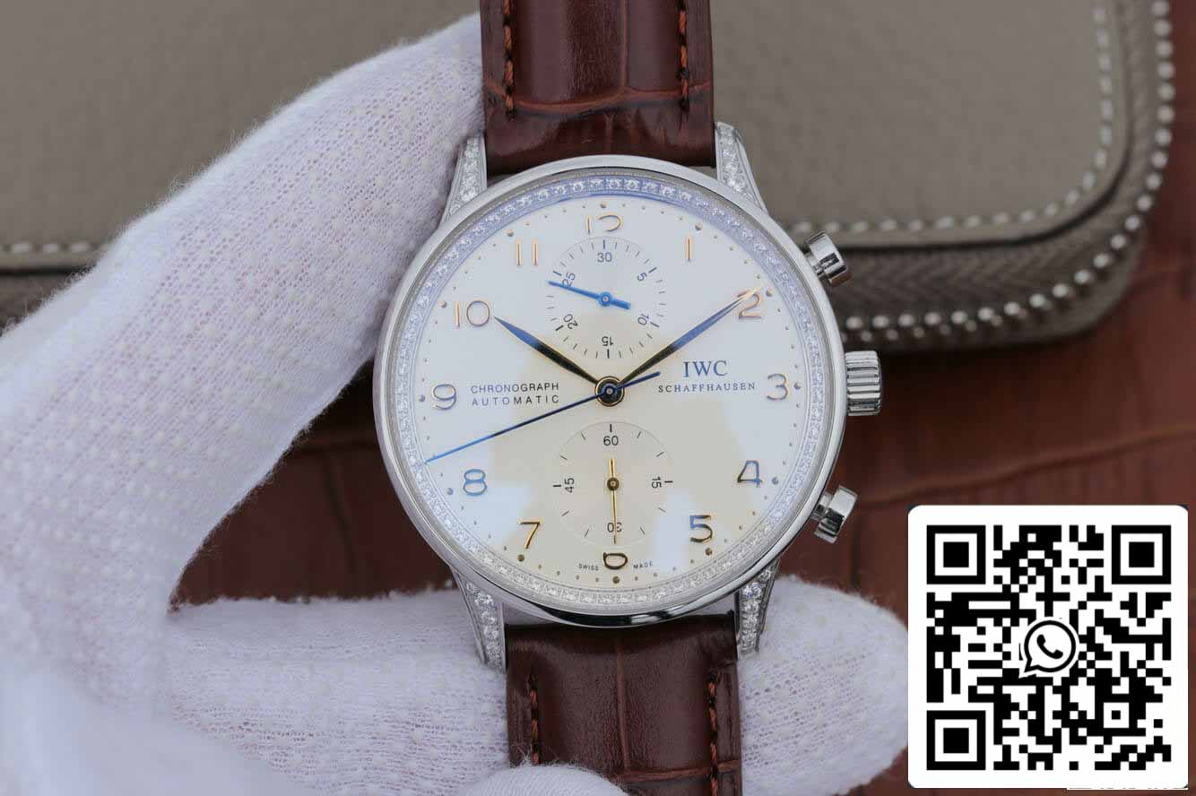 IWC Portugieser IW371440 1:1 Mejor Edición ZF Factory V2 Bisel de Diamante