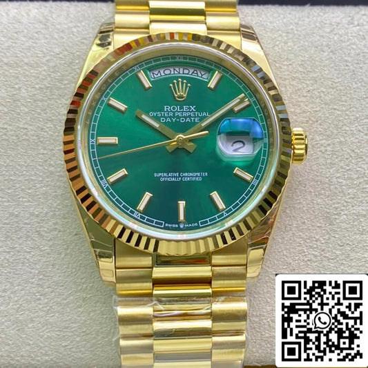 Rolex Day Date 118238 1:1 Mejor edición EW Factory Oro amarillo