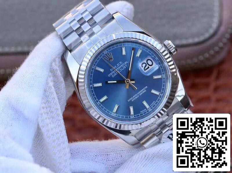 Rolex Datejust 36mm M126334-0002 AR Factory 1:1 Mejor Edición Suizo ETA3135 Esfera Azul