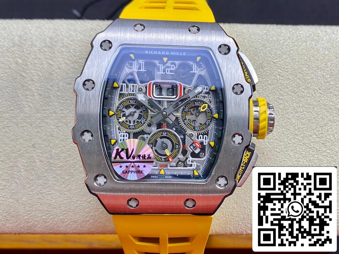 Richard Mille RM011 FELIPE MASSA 1:1 Best Edition KV Factory Cassa in acciaio al titanio