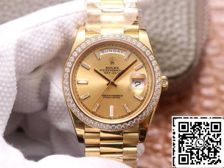 Rolex Day Date M228348RBR-0002 1:1 Mejor Edición EW Factory Esfera Champán