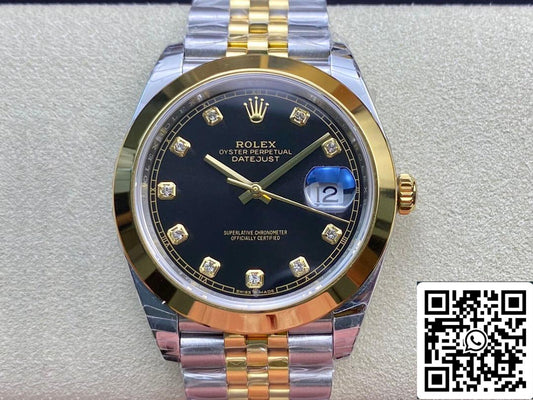 Rolex Datejust M126303-0006 1:1 Mejor edición EW Factory esfera negra