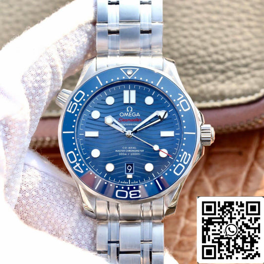 Omega Seamaster Diver 300M 210.30.42.20.03.001 1:1 Mejor edición VS esfera azul de fábrica