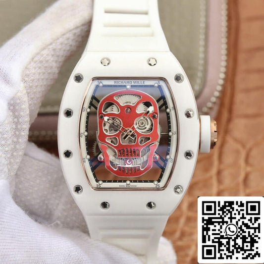 Richard Mille RM52-01 1:1 Best Edition KV Factory in ceramica bianca