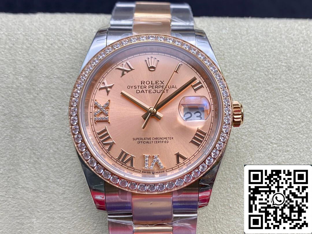 Rolex Datejust M126281RBR-0016 1:1 Best Edition EW Factory Quadrante rosa