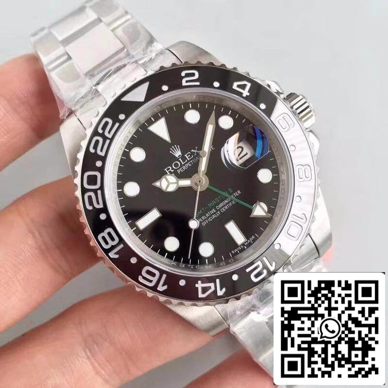 Rolex GMT-Master II 116710LN Noob Factory Esfera negra 1:1 Mejor edición suiza ETA2836-2