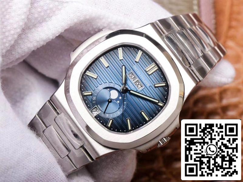 Patek Philippe Nautilus 5726/1A-014 1:1 Mejor edición PF Factory esfera azul suizo ETA324