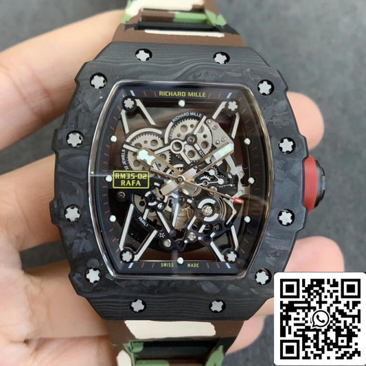 Richard Mille RM35-02 Cinturino mimetico KV Factory V3 in scala 1:1 della migliore edizione