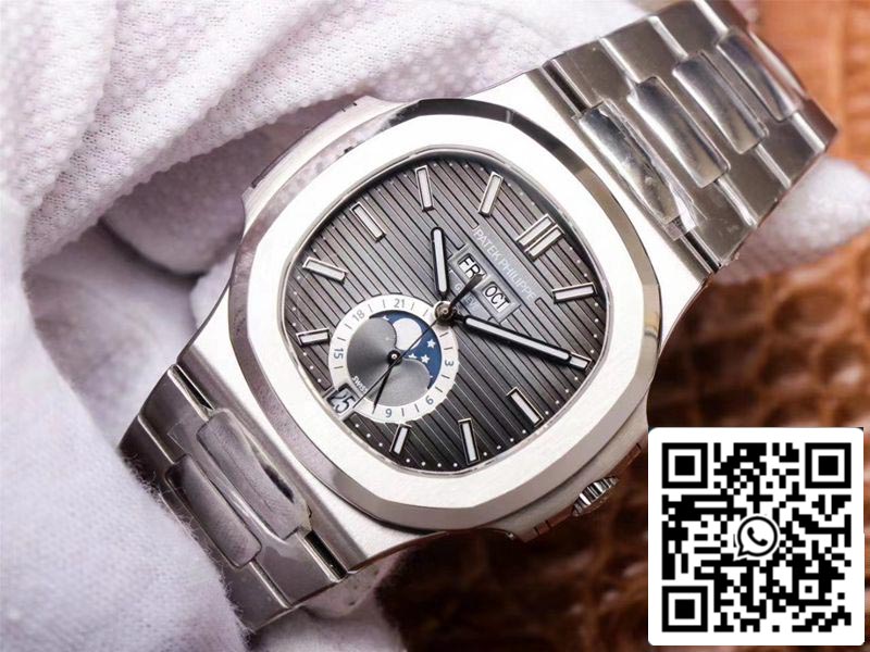 Patek Philippe Nautilus 5726/1A-001 1:1 Mejor Edición PF Factory Esfera Gris Suizo ETA324