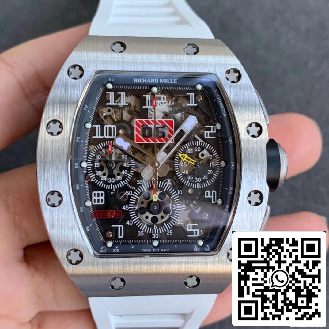 Richard Mille RM11-03 1:1 Best Edition KV Factory Correa Roja de Fibra de Carbono