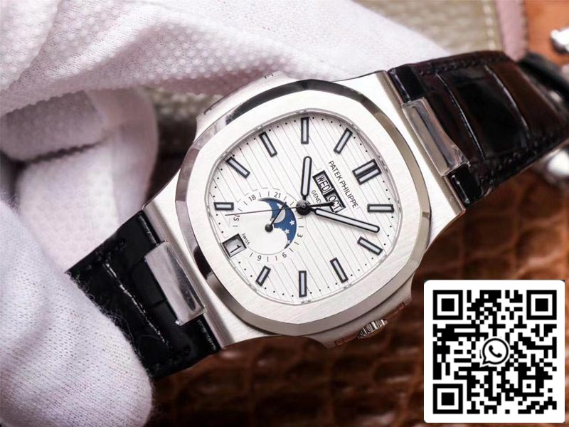 Patek Philippe Nautilus 5726/1A-010 1:1 Mejor edición PF Factory Correa negra Suiza ETA324