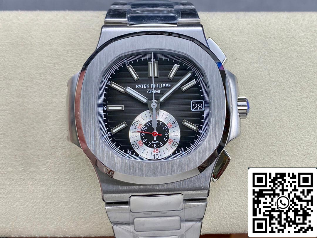 Patek Philippe Nautilus 5980/1A-014 1:1 Best Edition PPF Factory quadrante nero