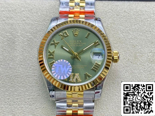 Rolex Datejust 178273 31MM 1:1 Best Edition TW Factory quadrante verde