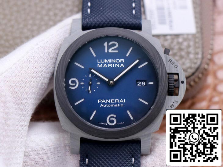 Panerai Luminor PAM1663 1:1 Mejor Edición VS Esfera Azul Ahumada de Fábrica