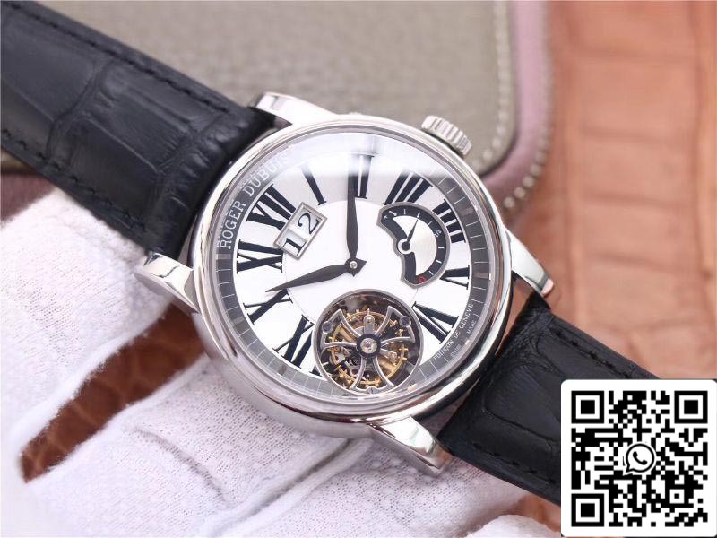 Roger Dubuis Hommage RDDBHO0568 Tourbillon 1:1 Mejor Edición JB Factory Esfera Blanca Suiza RD540