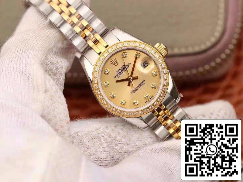 Rolex Lady Datejust 28MM 1:1 Mejor edición Movimiento suizo NH05 Chapado en oro de 18 quilates