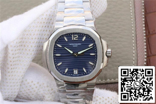 Patek Philippe Nautilus 7118/1A-001 1:1 Mejor edición PF Factory esfera azul