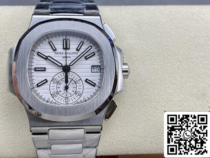 Patek Philippe Nautilus 5980/1A-019 1:1 Best Edition PPF Factory White Dial