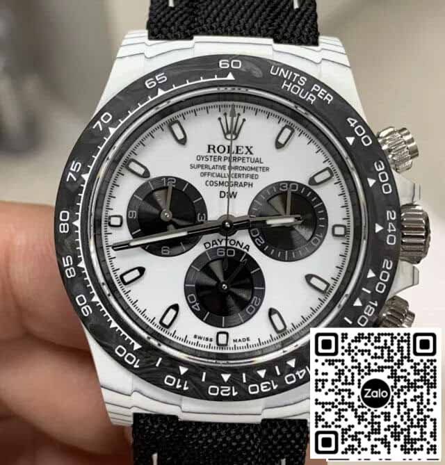 Rolex Daytona 1:1 Best Edition Diw Factory NTPT Carbon Fiber White Dial