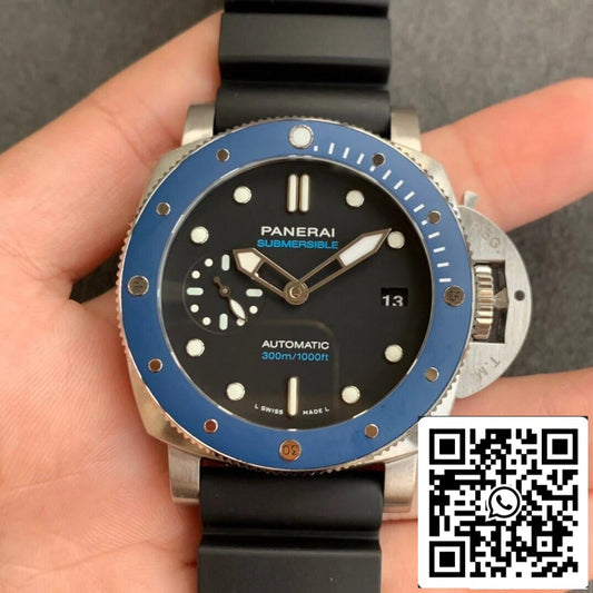 Panerai Submersible PAM01209 1:1 Best Edition VS Factory quadrante nero