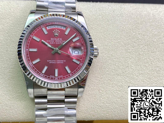 Rolex Day Date 118239 1:1 Mejor edición EW Factory Cherry Dial