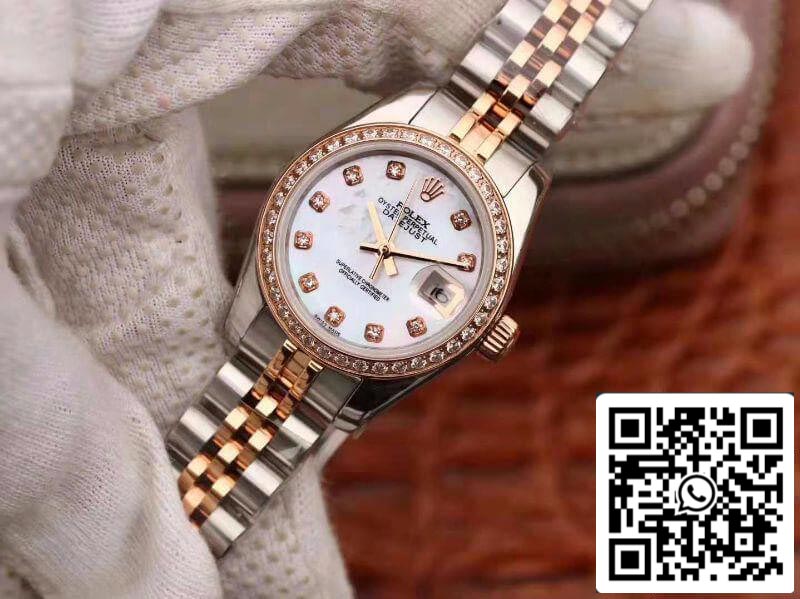 Rolex Lady Datejust 28MM 1:1 Mejor edición Movimiento NH05 importado original suizo Esfera de esmalte blanco