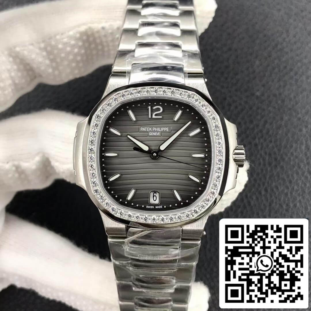 Patek Philippe Nautilus Ladies 7118-1200A-011 1:1 Best Edition PF Factory Diamond Bezel