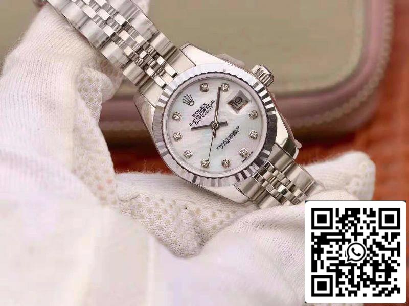 Rolex Lady Datejust 28MM 1:1 Mejor Edición Movimiento Suizo NH05 Esfera Blanca