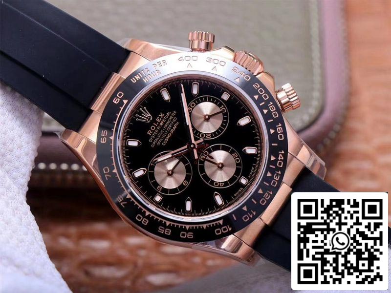 Rolex Daytona M116515LN-0017 1:1 Mejor Edición Noob Factory Esfera Negra Suiza ETA4130