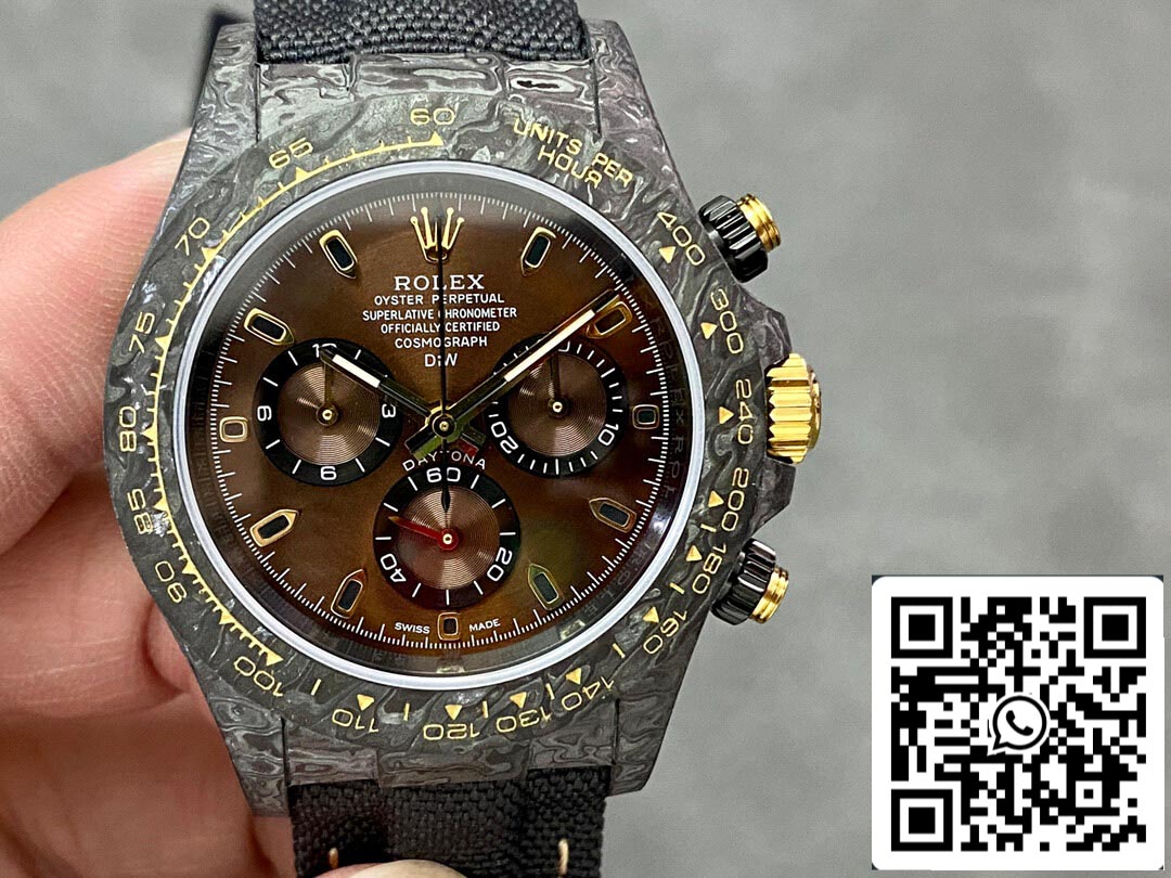 Rolex Daytona Cosmograph 1:1 Best Edition Noob Factory Diw versione personalizzata quadrante marrone