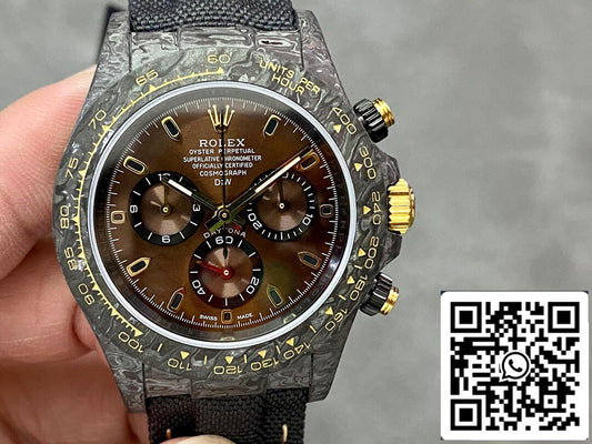 Rolex Daytona Cosmograph 1:1 Best Edition Noob Factory Diw versione personalizzata quadrante marrone