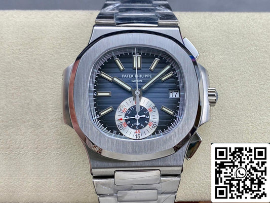 Patek Philippe Nautilus 5980/1A-001 1:1 Best Edition PPF Factory quadrante blu