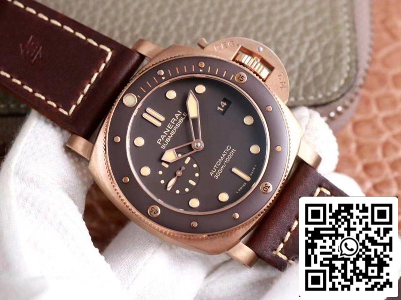 Panerai Submersible PAM00968 1:1 Best Edition VS Factory quadrante marrone svizzero P9010