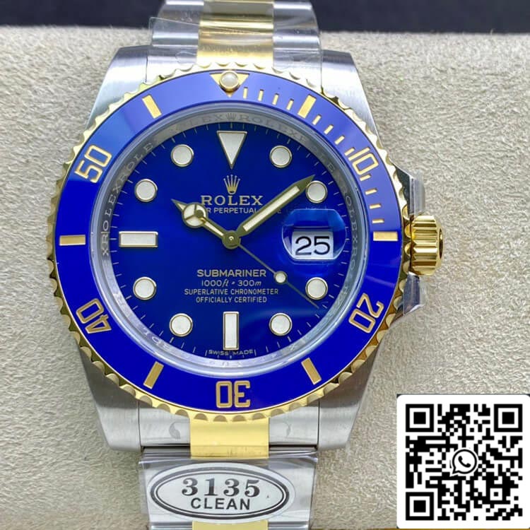 Rolex Submariner 116613LB-97203 1:1 Best Edition Clean Factory V4 Lunetta Blu