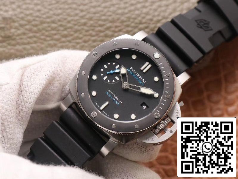 Panerai Sumergible PAM00683 1:1 Mejor edición VS Factory Esfera negra Suiza P9010