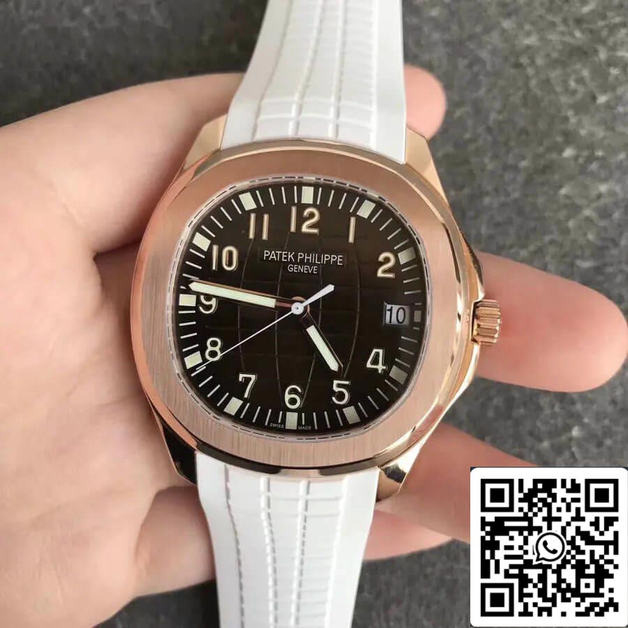 Patek Philippe Aquanaut 5168G 1:1 Mejor edición ZF Factory Correa blanca