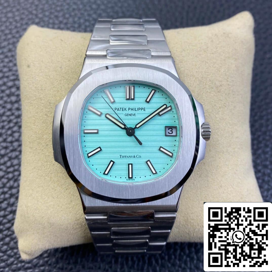 Patek Philippe Nautilus 5711/1A-018 1:1 Mejor edición 3K Factory Tiffany esfera azul