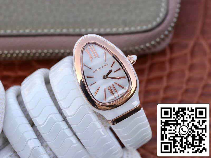 Bvlgari Srpenti Spiga 102886 1:1 Best Edition BV Factory Rose Gold No Diamond Swiss Quartz Movement