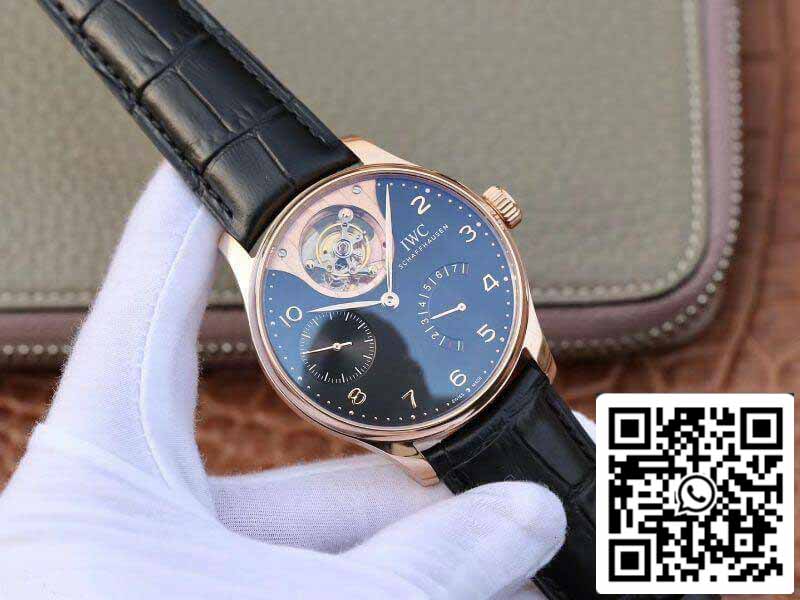 IWC Portuguese IW504210 Tourbillon 18K Rosegold 1:1 Best Edition Swiss automatic complicated tourbillon movement