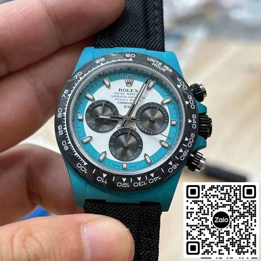 Rolex Daytona 1:1 Best Edition Diw Factory NTPT Custodia in fibra di carbonio blu