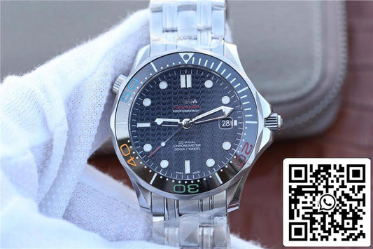 Omega Seamaster Diver 300M 522.30.41.20.01.001 1:1 Migliore edizione V6 Quadrante nero di fabbrica