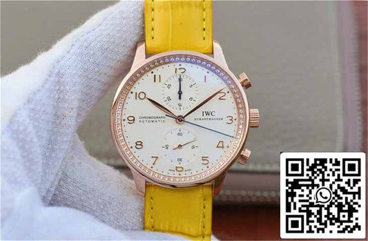 IWC Portuguese ZF Factory 1:1 Best Edition Yellow Strap